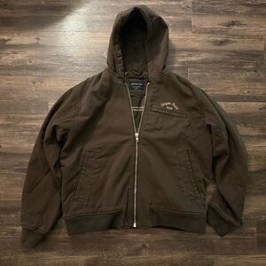 Abercrombie fitch hooded workwear jacket